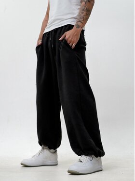 Jigga Wear Jigga Wear Spodnie dresowe 130374 Czarny Baggy Fit