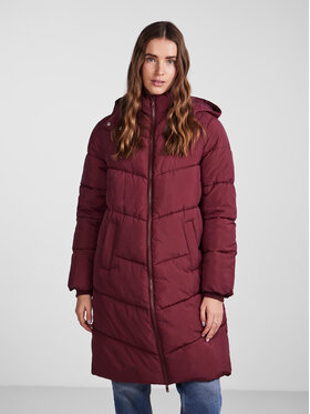 Pieces Pieces Zimné bundy 17126619 Bordová Regular Fit