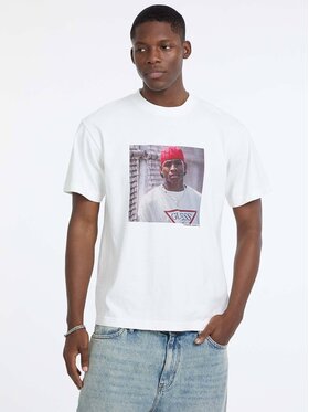 Guess Jeans Guess Jeans T-Shirt 180058 Biały Classic Fit