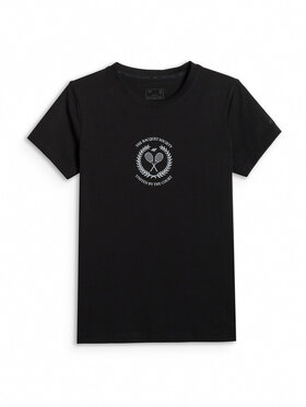 4F 4F T-Shirt SPORTS CLUB Czarny Slim Fit