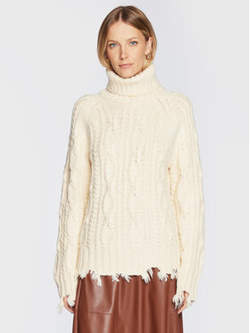 Silvian Heach Silvian Heach Dolcevita CVA22097LU Beige Regular Fit