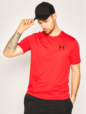 Under Armour Under Armour Majica 1326799 Rdeča Loose Fit