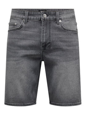 Only & Sons Only & Sons Džínsové šortky Weft 22034527 Sivá Regular Fit