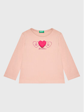 United Colors Of Benetton United Colors Of Benetton Majica 3ATNG105X Ružičasta Regular Fit