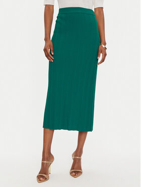 Sisley Sisley Zīmuļveida svārki 1WTHM000C Zaļš Slim Fit