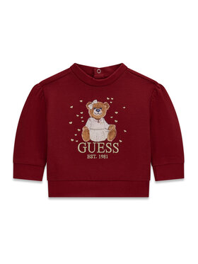 Guess Guess Džemperis ar kapuci K6BQ02 K5894 Bordo Regular Fit