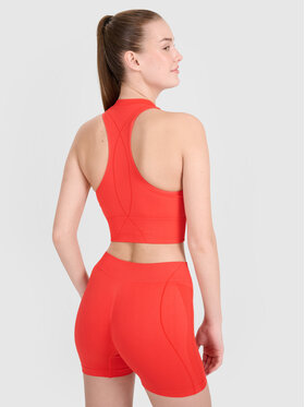 4F 4F Koszulka techniczna TRAINING SEAMLESS Czerwony Slim Fit