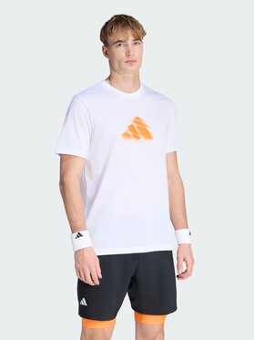 adidas adidas Koszulka techniczna 162026 Biały Regular Fit