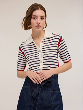 Motivi Motivi Cardigan M290W003371N0Z4 Bianco Regular Fit