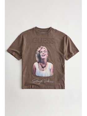 Guess Guess T-Shirt 182691 Hnědá Classic Fit