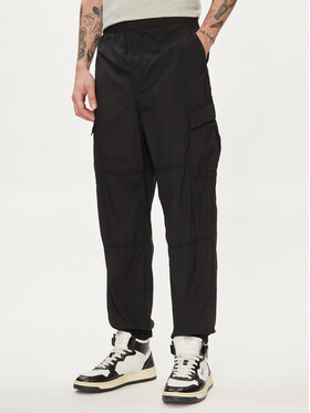 Gap Gap Spodnie materiałowe 487058-00 Czarny Relaxed Fit