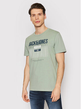 Jack&Jones Jack&Jones Marškinėliai Cyber 12200225 Žalia Regular Fit