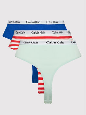 Calvin Klein Underwear Calvin Klein Underwear Σετ 3 τεμάχια στρίνγκ 000QD3800E Έγχρωμο