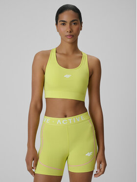 4F 4F Biustonosz sportowy ACTIVE BY NATURE Zielony