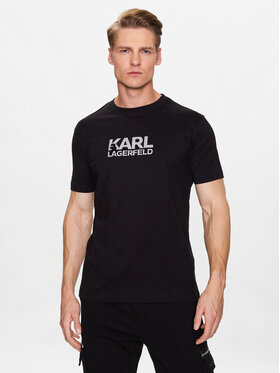 KARL LAGERFELD KARL LAGERFELD Tricou 755060 532241 Negru Regular Fit