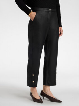 Elena Mirò Elena Mirò Pantaloni di tessuto P056P000584N033 Nero Cropp Fit