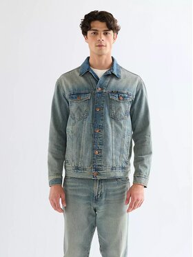Wrangler Wrangler Kurtka jeansowa ANTI FIT JACKET Niebieski Regular Fit