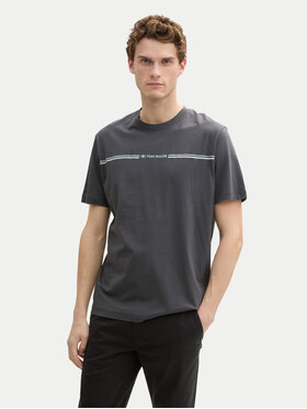 Tom Tailor Tom Tailor Тишърт 1037803 Сив Regular Fit