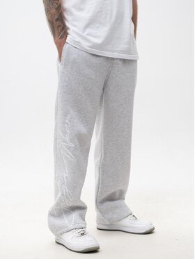 Jigga Wear Jigga Wear Spodnie dresowe Szerokie Spodnie Baggy Męskie Szare Jigga Written Tag Luźne XXL Szary Baggy Fit