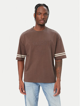 Guess Guess T-Shirt 183471 Καφέ Classic Fit