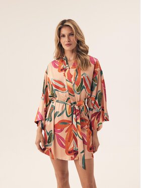 Esotiq Esotiq Szlafrok 43260 Czerwony Regular Fit