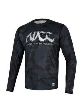 PITBULL PITBULL Koszulka techniczna Longsleeve Mesh Performance Pro plus ADCC Camo L Czarny Regular Fit