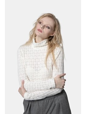 PINKO PINKO Golf Rufina Lupetto Biały Regular Fit