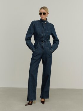 La Mania La Mania Overal JEANSUIT Tmavomodrá Classic Fit