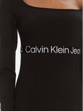 Calvin Klein Jeans Haljina Za Svaki Dan J20J221989 Crna Slim Fit