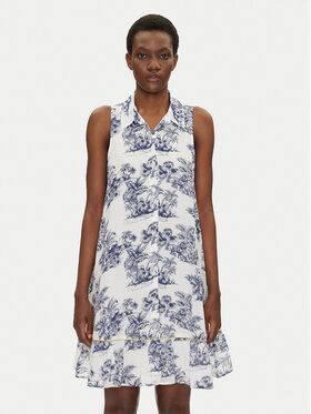 Iconique Iconique Рокля тип риза IC25-074 Бял Regular Fit