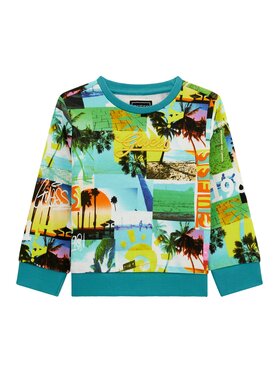 Guess Kids Guess Kids Bluza 173153 Złoto bicolour Classic Fit