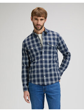 Lee Lee Koszula REGULAR SHIRT Niebieski Regular Fit