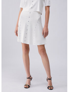 Liu Jo Liu Jo Spódnica mini WA6091MS55N10701 Biały Regular Fit