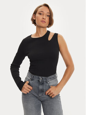 REPLAY Replay Bluzka W3142 .000.23747 Czarny Slim Fit