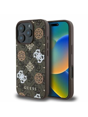 Guess Guess Etui na tablet Peony On 4G Background Brązowy