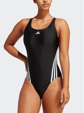 adidas adidas Bikiny adidas 3-Stripes Swimsuit IB5986 Čierna