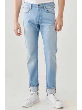 Lee Lee Jeansy DAREN ZIP FLY Niebieski Straight Fit