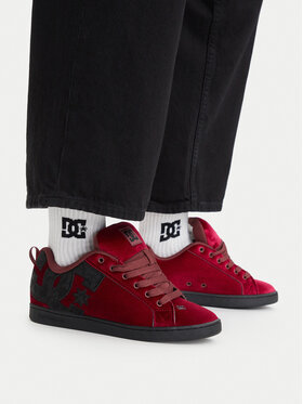 DC Shoes DC Shoes Sneakersy EO-COURT GRAFFIK LE DC02894601 Bordó