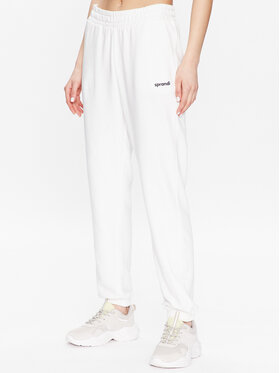 Sprandi Sprandi Παντελόνι φόρμας SP3-SPD012 Λευκό Regular Fit