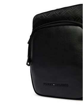 Tommy Hilfiger Tommy Hilfiger Мъжка чантичка Th Nylon Jaquard Mini Reporter AM0AM14412 Черен