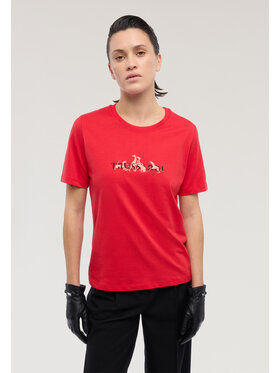 Trussardi Trussardi T-Shirt G1336000245N016 Czerwony Regular Fit