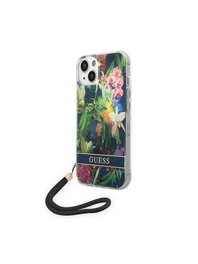 Guess Guess Etui na telefon Flower Cord Niebieski
