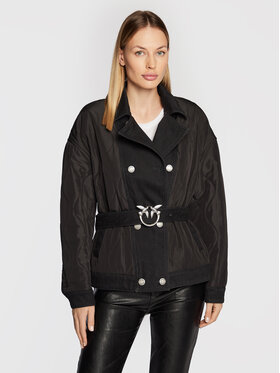 PINKO PINKO Μπουφάν μεταβατικό Crocchio 1J110W A0A2 Μαύρο Regular Fit