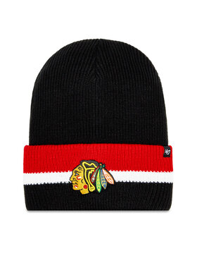 47 Brand 47 Brand Σκούφος NHL Chicago Blackhawks Split Cuff 47 H-SPLCC04ACE-BKA Μαύρο