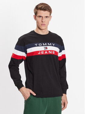 Tommy Jeans Tommy Jeans Manches longues Colorblock DM0DM16834 Noir Relaxed Fit