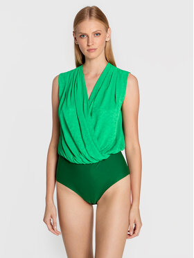 Pinko Pinko Body Ines 1G1897 A01P Zielony Regular Fit