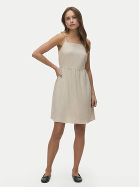 Vero Moda Vero Moda Letní šaty Mymilo 10340527 Béžová Regular Fit