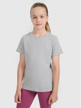 4F 4F T-Shirt 4FJWMM00TTSHF2332-25M Szary Regular Fit