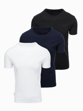 Ombre Ombre Komplet t-shirtów OM-TSBS-0268 Kolorowy Regular Fit