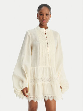 Bardot Bardot Sukienka letnia Antonia 59849DB Beżowy Relaxed Fit